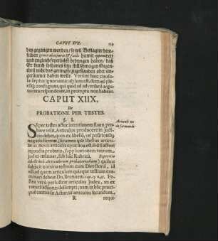 Caput XIIX. De Probatione Per Testes.