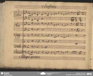 Sinfonia Einlage (Anonymus)