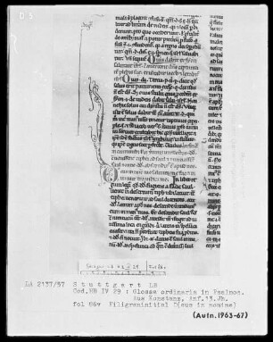 Petrus Lombardus — Initiale D (eus in nomine), Folio 86verso