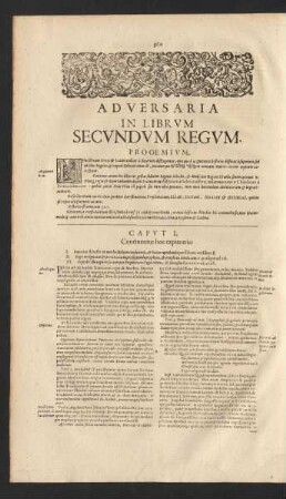 Adversaria In Librum Secundum Regum