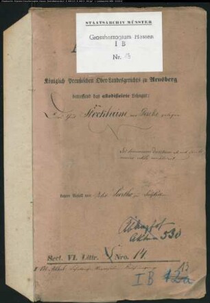 Das Abdinghofer Lehngut Stockheim vor Geseke (letzter Vasall: Jakob Surtho zu Salzkotten) (Abdinghofer Vorakten)