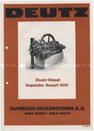 Deutz-Diesel liegender Bauart MIH
