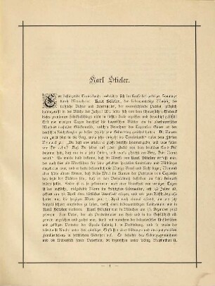 Karl Stieler : Gedenk-Blätter gesammelt bei seinem tiefbeklagten allzufrühen Tode 12. April 1885 ; als Manuskript gedruckt