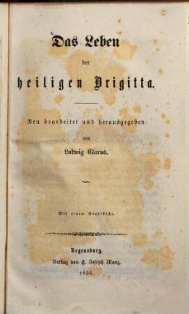 Das Leben der heiligen Brigitta