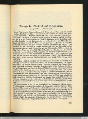Kämpfe bei Bailleul und Armentières