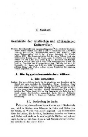 II. Abschnitt. Geschichte der asiatischen und afrikanischen Kulturvölker