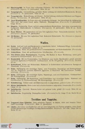 Textilien und Teppiche (Nr. 482-497)