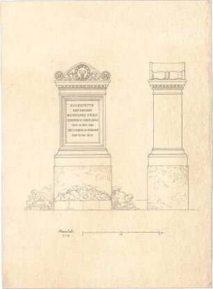 Bühlmann, Josef; Grabdenkmäler - Ansicht
