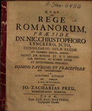 De Rege Romanorum