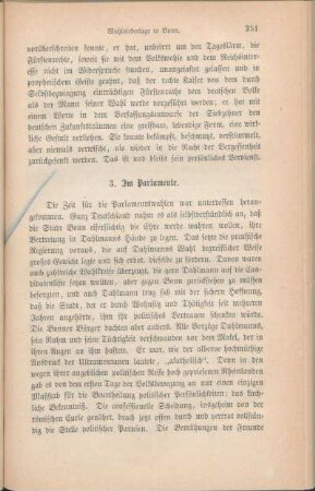 3. Im Parlamente.