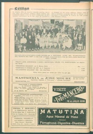 [Fotografía del] baile realizado por la Sociedad "Hijos del Ayuntamiento del Puerto del Son" [...]