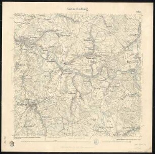 Äquidistantenkarte 125 : Section Kirchberg, 1888 : Section Kirchberg. - 1:25000. - Leipzig: Giesecke & Devrient, 1888. - 1 Kt.