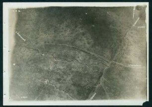 Foto des Geländes westlich von Ablaincourt (Luftbild)