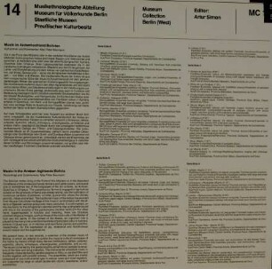 Musik im Andenhochland (Bolivien) - Vol. 14