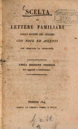 Scelta di lettere familiari degli autori piu celebri