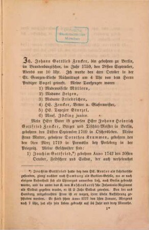 Lebenslauf : Johann Gottlieb Zenckers