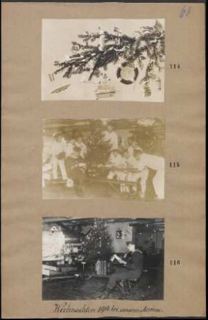 Weihnachten 1914 bei unserer Marine
