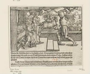 Von der Stiefmutter, aus: "Trostspiegel in Glück und Unglück, Des Weitberümbten Hochgelehrten fürtrefflichen Poeten und Oratorn Francisci Petrarche, Trostbücher, von Rath, That, und Artzeney in Glück und Unglück", Frankfurt am Main 1584, Band II, Kapitel 42
