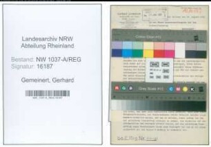Entnazifizierung Gerhard Gemeinert , geb. (Notar)