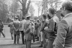 Attentat der Rote Armee Fraktion RAF auf Generalbundesanwalt Siegfried Buback, seinen Kraftfahrer Wolfgang Göbel und Justizhauptwachtmeister Georg Wurster