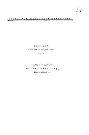 1931/32: Bericht ... - 1931/32