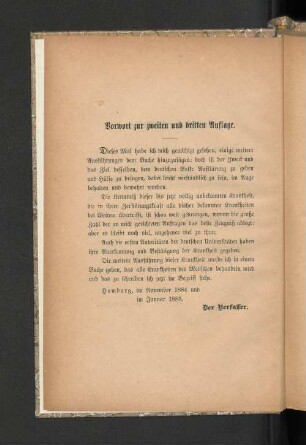 Vorwort zur zweiten und dritten Auflage