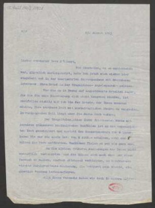 Brief an Eugen d' Albert : 23.08.1913