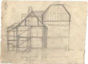 Hildebrand, Adolf von; Haus Schlederloh - Schnitt