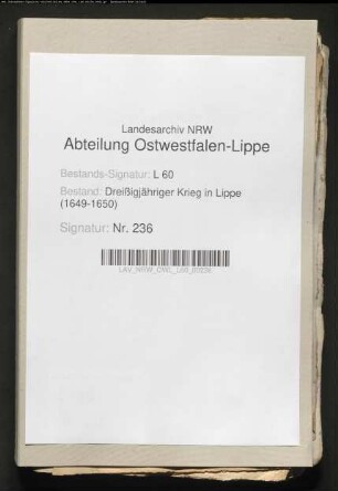 Kontributionsrechnung für Tillys Hofstaat zu Hameln