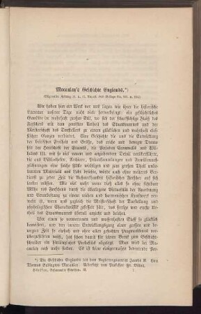 Macaulay's Geschichte Englands.