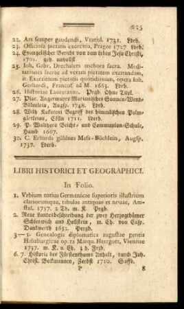 Libri historici et geographici