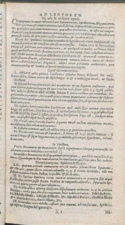 Ad Lectorem De usu & utilitate operis.