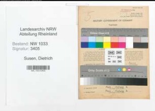 Entnazifizierung Dietrich Susen , geb. 23.03.1921 (Hilfsarbeiter)