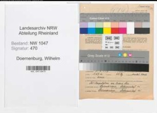 Entnazifizierung Wilhelm Doernenburg , geb. 21.02.1887 (Angestellter)