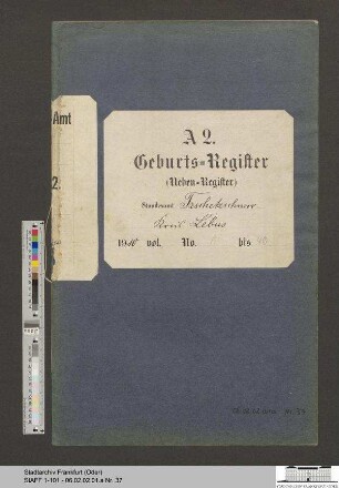 Geburtsregister Güldendorf 1910