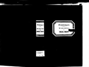 Gündlingen, Breisach am Rhein FR; Katholische Gemeinde: Standesbuch 1856-1869