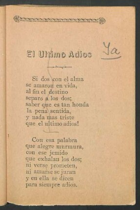 El último adiós