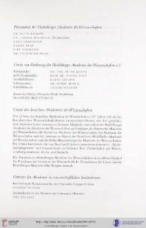 Vertreter der Akademie in wissenschaftlichen Institutionen