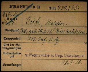 Fritz, Melchior - Fritzenwenger, August