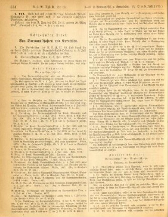 Achtzehnter Titel. Von Vormundschaften und Kuratelen