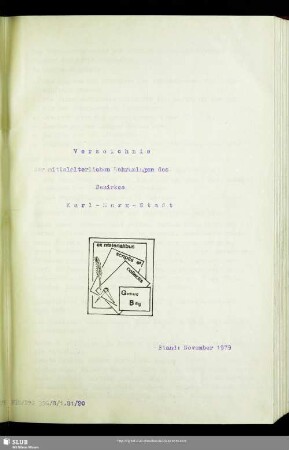 Verzeichnis der mittelalterlichen Wehranlagen des Bezirkes Karl-Marx-Stadt