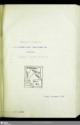 Verzeichnis der mittelalterlichen Wehranlagen des Bezirkes Karl-Marx-Stadt