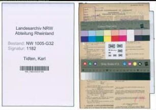 Entnazifizierung Karl Tidten , geb. 02.09.1889 (Schauspieler)