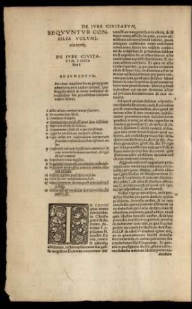 Sequuntur Consilia Voluminis tertii.
