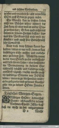 Täglicher Morgen-Segen