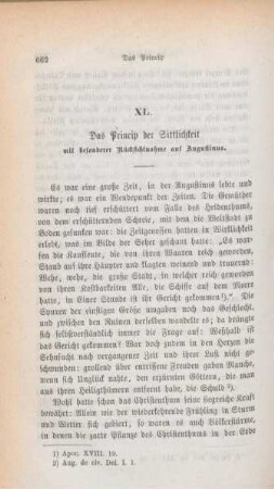 662-677 Das Princip der Sittlichkeit mit besonderer Rücksichtnahme auf Augustinus