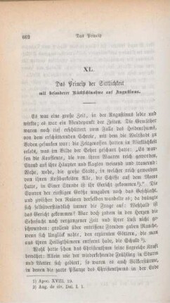 662-677 Das Princip der Sittlichkeit mit besonderer Rücksichtnahme auf Augustinus