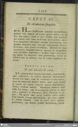 Caput III. De circulatione sanguinis