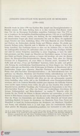 Johann Christian von Mannlich in München (1799 - 1822)