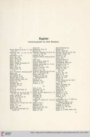 Register (zusammengestellt von Erich Mennbier)